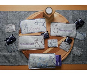 Stickserie - Kleiner Schutzengel mit Anhängern ITH